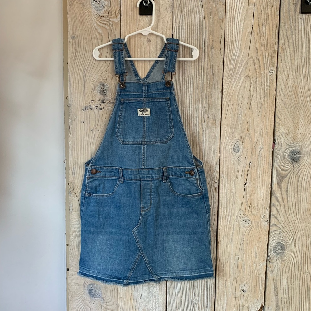 Oshkosh denim overalls dress. Size: 10.
